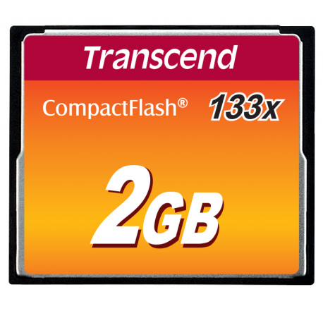 Transcend - Flash memory card - 2 GB - 133x - CompactFlash - 2