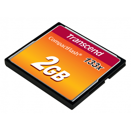 Transcend - Flash memory card - 2 GB - 133x - CompactFlash - 3