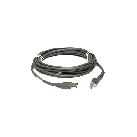 Zebra - USB cable - USB - 4.6 m - for Symbol LS2208, LS3408-ER - 1