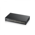 Zyxel GS-1100-24E - Switch - unmanaged - 24 x 10 / 100 / 1000 - rack-mountable, wall-mountable