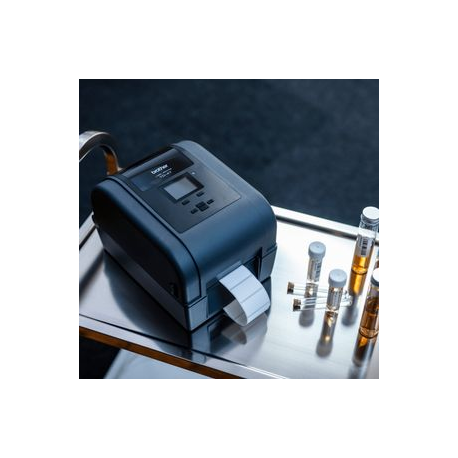 Brother TD-4650TNWB - Label printer - direct thermal  /  thermal transfer - Roll (11.2 cm) - 203 dpi - up to 203.2 mm / sec - USB, LAN, Wi-Fi(n), USB host, RS232, Bluetooth 4.2 - 1