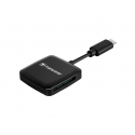 Transcend RDC3 - Card reader (SD, microSD, SDHC UHS-I, SDXC UHS-I, microSDHC UHS-I, microSDXC UHS-I) - USB-C 3.2 Gen 1