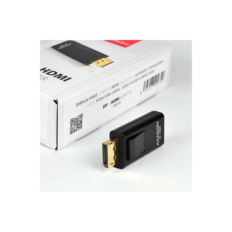 AXAGON - Adapter - DisplayPort male to HDMI female - 1920 x 1200 (WUXGA) support, active converter - 2
