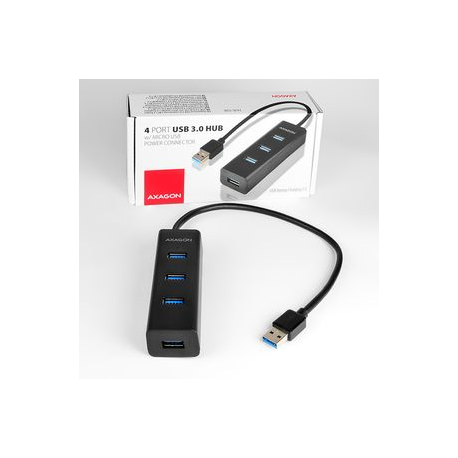 AXAGON HUE-S2B - Hub - 4 x SuperSpeed USB 3.0 - desktop - 12