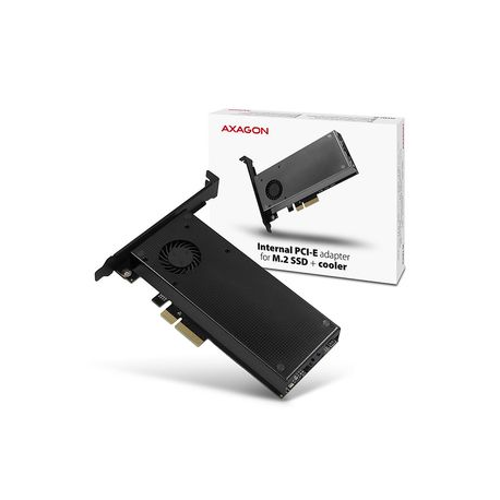 AXAGON PCEM2-D - Storage controller - M.2 - 2 Channel - M.2 NVMe Card  /  SATA 6Gb / s - low profile - PCIe 3.0 x4 - 2