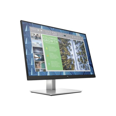 HP E24q G4 - E-Series - LED monitor - 24" (23.8" viewable) - 2560 x 1440 QHD @ 60 Hz - IPS - 250 cd / m² - 1000:1 - 5 ms - HDMI, VGA, DisplayPort - black - 2