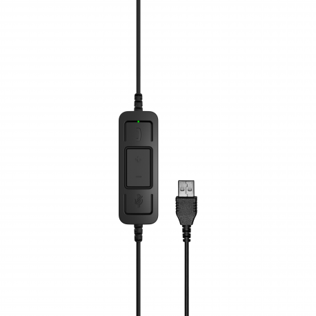 EPOS I SENNHEISER IMPACT SC 60 USB ML - Headset - on-ear - wired - USB - black with orange colour highlights - 3