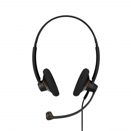 EPOS I SENNHEISER IMPACT SC 60 USB ML - Headset - on-ear - wired - USB - black with orange colour highlights - 8