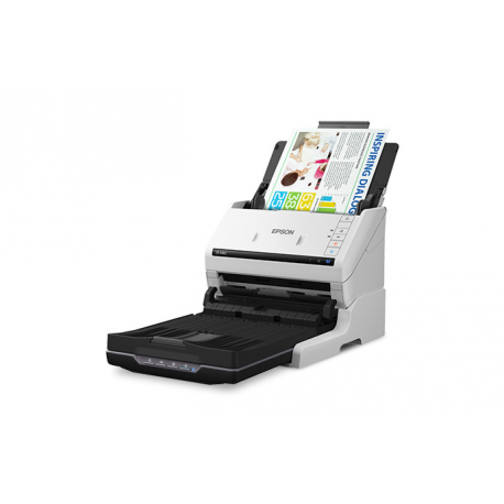 Epson WorkForce DS-530II - Document scanner - Duplex - 215.9 x 6096 mm - 600 dpi x 600 dpi - up to 35 ppm (mono)  /  up to 35 ppm (colour) - ADF (50 sheets) - up to 4000 scans per day - USB 3.0 - 5