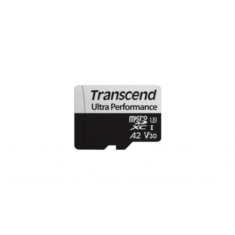Transcend 340S - Flash memory card - 128 GB - A2  /  Video Class V30  /  UHS-I U3  /  Class10 - microSDXC - 0