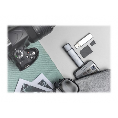DIGITUS DA-70886 - Card reader (SD, microSD) - USB 3.0 / USB-C - 7