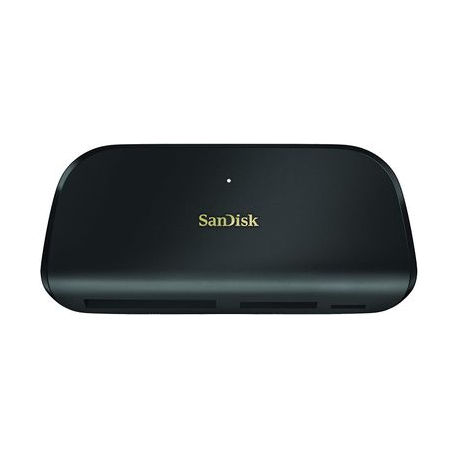 SanDisk ImageMate PRO - Card reader (SD, CF, microSD, SDHC, microSDHC, SDXC, microSDXC, SDHC UHS-I, SDXC UHS-I, SDHC UHS-II, SDHC UHS-II) - USB 3.0 / USB-C - 0