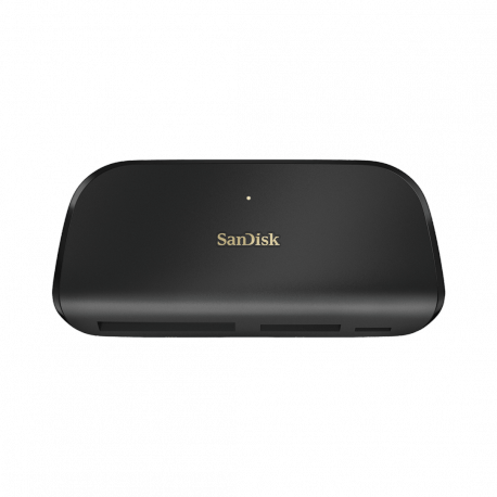 SanDisk ImageMate PRO - Card reader (SD, CF, microSD, SDHC, microSDHC, SDXC, microSDXC, SDHC UHS-I, SDXC UHS-I, SDHC UHS-II, SDHC UHS-II) - USB 3.0 / USB-C - 4