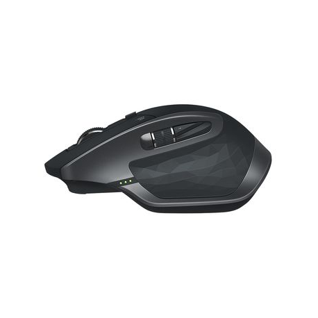 Logitech MX Master 2S - Mouse - laser - 7 buttons - wireless - Bluetooth, 2.4 GHz - Logitech Unifying receiver - graphite - 4