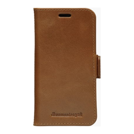 dbramante1928 Lynge - Flip cover for mobile phone - full-grain leather - tan - for Apple iPhone 12 mini - 1