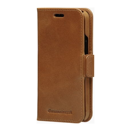 dbramante1928 Lynge - Flip cover for mobile phone - full-grain leather - tan - for Apple iPhone 12 mini - 2