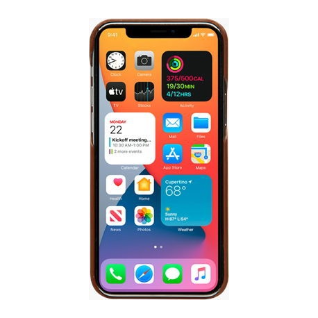 dbramante1928 Lynge - Flip cover for mobile phone - full-grain leather - tan - for Apple iPhone 12 mini - 6