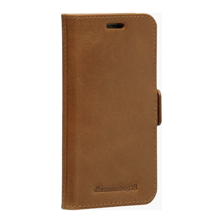 dbramante1928 Lynge - Flip cover for mobile phone - full-grain leather - tan - for Apple iPhone 12 mini - 14