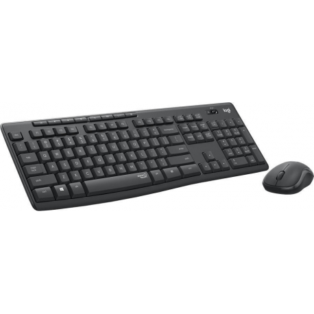 Logitech MK295 Silent - Keyboard and mouse set - wireless - 2.4 GHz - Russian - graphite - 2
