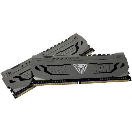Patriot Extreme Performance Viper Steel - DDR4 - kit - 32 GB: 2 x 16 GB - DIMM 288-pin - 3200 MHz  /  PC4-25600 - CL16 - 1.35 V - unbuffered - non-ECC - gunmetal gray - 2