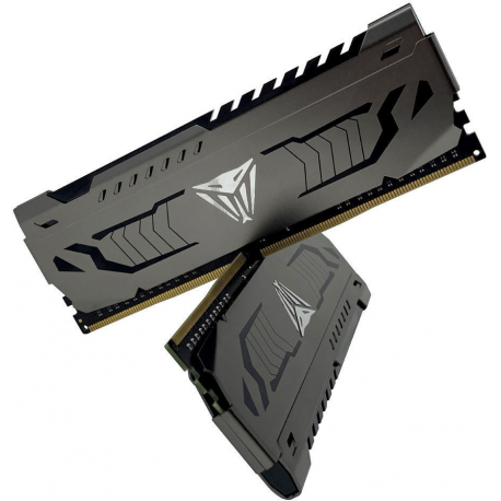 Patriot Extreme Performance Viper Steel - DDR4 - kit - 32 GB: 2 x 16 GB - DIMM 288-pin - 3200 MHz  /  PC4-25600 - CL16 - 1.35 V - unbuffered - non-ECC - gunmetal gray - 3