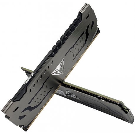 Patriot Extreme Performance Viper Steel - DDR4 - kit - 32 GB: 2 x 16 GB - DIMM 288-pin - 3200 MHz  /  PC4-25600 - CL16 - 1.35 V - unbuffered - non-ECC - gunmetal gray - 4