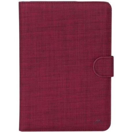 Riva Case Biscayne 3317 Universal - Flip cover for tablet - polyester - red - 10.1" - 11