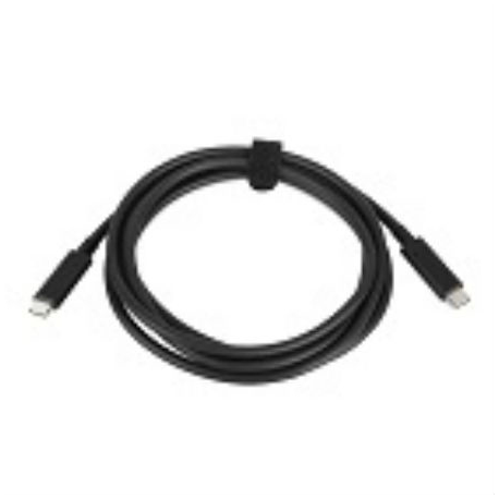Lenovo - USB cable - USB-C (M) to USB-C (M) - 20 V - 3 A - 2 m - for ThinkBook 14s Yoga G2 IAP; ThinkCentre M80t Gen 3; ThinkCentre neo 50; ThinkPad T14s Gen 3 - 2