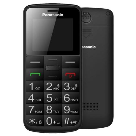 Panasonic KX-TU110 - Feature phone - dual-SIM - microSD slot - LCD display - 128 x 160 pixels - rear camera 0.08 MP - black - 0