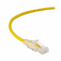 Black Box Slim-Net - Patch cable - RJ-45 (M) to RJ-45 (M) - 30.5 cm - UTP - CAT 6 - booted, molded, stranded - yellow