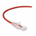 Black Box Slim-Net - Patch cable - RJ-45 (M) to RJ-45 (M) - 1.22 m - UTP - CAT 6 - booted, molded, stranded - red