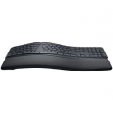Logitech ERGO K860 - Keyboard - wireless - 2.4 GHz, Bluetooth 5.0 - QWERTY - US International - graphite