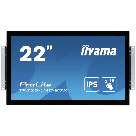 iiyama ProLite TF2234MC-B7X - LED monitor - 22" (21.5" viewable) - open frame - touchscreen - 1920 x 1080 Full HD (1080p) @ 60 Hz - IPS - 350 cd / m² - 1000:1 - 8 ms - HDMI, VGA, DisplayPort - black - 12