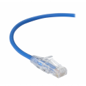 Black Box Slim-Net - Patch cable - RJ-45 (M) to RJ-45 (M) - 61 cm - UTP - CAT 6 - booted, molded, stranded - blue