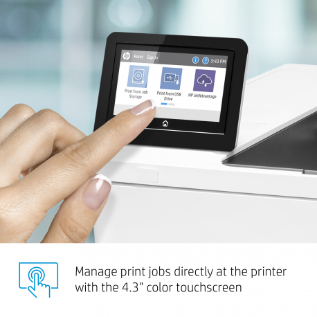 HP LaserJet Enterprise M611dn - Printer - B/W - Duplex - laser - A4/Legal - 1200 x 1200 dpi - up to 61 ppm - capacity: 650 sheets - USB 2.0, Gigabit LAN, USB 2.0 host - 22