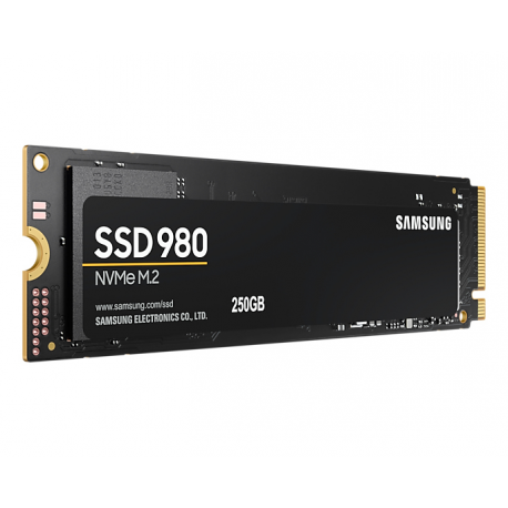 Samsung 980 MZ-V8V250BW - Solid state drive - encrypted - 250 GB - internal - M.2 2280 - PCI Express 3.0 x4 (NVMe) - 256-bit AES - TCG Opal Encryption - 3