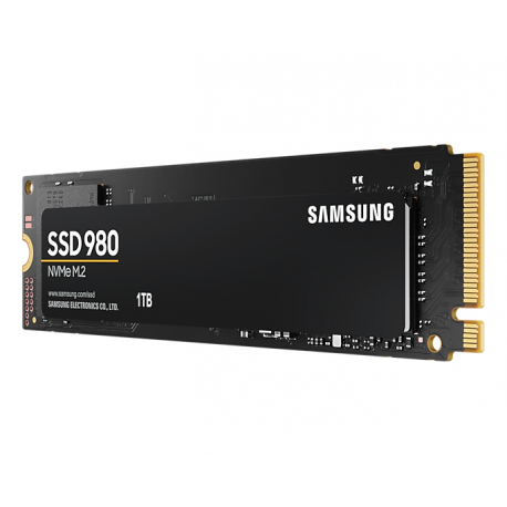 Samsung 980 MZ-V8V1T0BW - Solid state drive - encrypted - 1 TB - internal - M.2 2280 - PCI Express 3.0 x4 (NVMe) - 256-bit AES - TCG Opal Encryption - 1