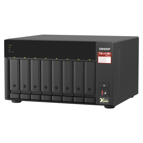 QNAP TS-873A - NAS server - 8 bays - SATA 6Gb/s - RAM 8 GB - Gigabit Ethernet / 2.5 Gigabit Ethernet - 7