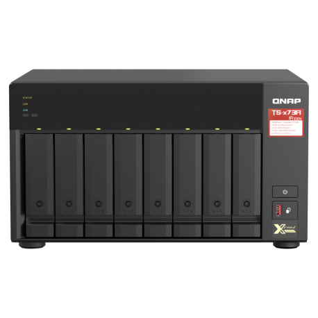 QNAP TS-873A - NAS server - 8 bays - SATA 6Gb/s - RAM 8 GB - Gigabit Ethernet / 2.5 Gigabit Ethernet - 12