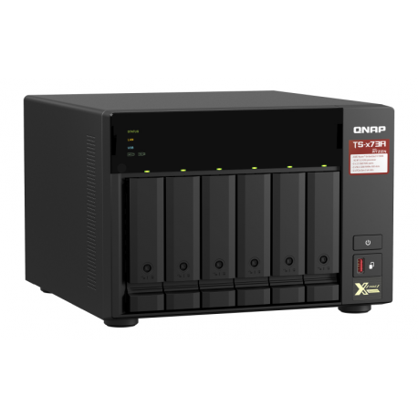 QNAP TS-673A - NAS server - 6 bays - SATA 6Gb/s - RAM 8 GB - Gigabit Ethernet / 2.5 Gigabit Ethernet - 10