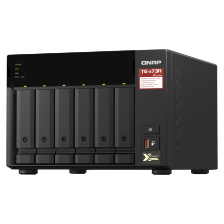 QNAP TS-673A - NAS server - 6 bays - SATA 6Gb/s - RAM 8 GB - Gigabit Ethernet / 2.5 Gigabit Ethernet - 11