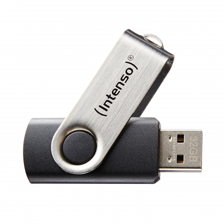Intenso Basic Line - USB flash drive - 32 GB - USB 2.0 - black silver - 4