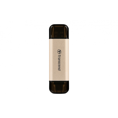 Transcend JetFlash 930C - USB flash drive - 128 GB - USB 3.2 Gen 1 / USB-C - gold - 0