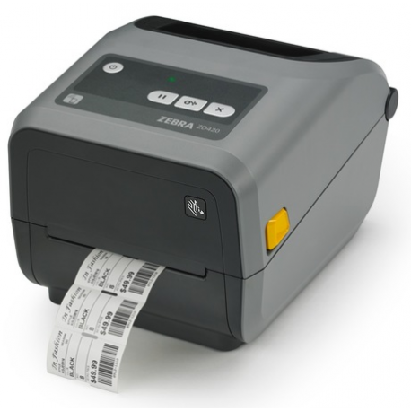 Zebra ZD421t - Label printer - thermal transfer - Roll (11.2 cm) - 203 dpi - up to 152 mm / sec - USB 2.0, USB host, NFC, Wi-Fi(ac), Bluetooth 4.1, Bluetooth LE - grey - 1