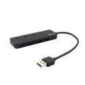 i-Tec USB 3.0 Metal HUB 4 Port with individual On / Off Switches - Hub - 4 x SuperSpeed USB 3.0 - desktop