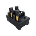 Zebra Four Slot Charge Only Cradle - Bar code scanner charging stand - output connectors: 4 - for Zebra RS5100