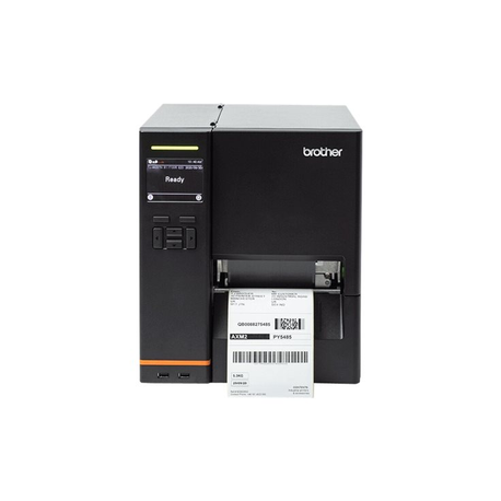 Brother TJ-4520TN - Label printer - direct thermal / thermal transfer - Roll (11.4 cm) - 300 dpi - up to 305 mm/sec - USB 2.0, LAN, serial, USB host - 0