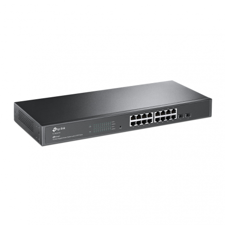 TP-Link JetStream TL-SG2218 - V1 - switch - smart - 16 x 10/100/1000 + 2 x SFP - rack-mountable - 2
