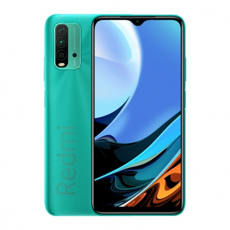 Xiaomi Redmi 9T - Smartphone - dual-SIM - 4G LTE - 64 GB - microSD slot, - microSD slot - 6.53" - 2340 x 1080 pixels (395 ppi) - RAM 4 GB (8 MP front camera) - 4x rear cameras - Android - ocean green - 0