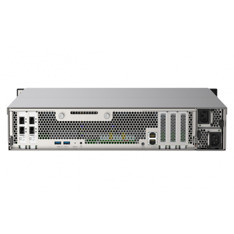 QNAP TS-H2490FU - NAS server - 24 bays - rack-mountable - PCI Express 3.0 x4 (NVMe) - RAID 0, 1, 5, 6, 10, 50, JBOD, 60 - RAM 128 GB - 25 Gigabit Ethernet - iSCSI - 3